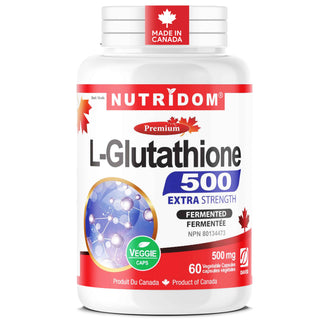 L-Glutathione 500mg | Reduced Form | Fermentation Derived | Antioxidant