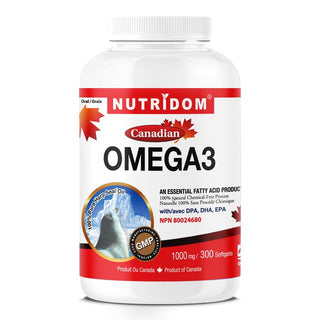 Nutridom Omega-3, Canadian Harp Seal Oil 1,000 mg (300 Softgels)