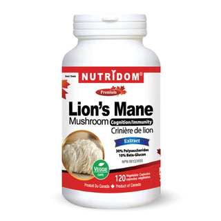 Nutridom Lion's Mane Mushroom 500 mg (120 Capsules)
