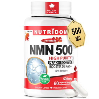 NMN 500mg | Nicotinamide Mononucleotide | NAD+ Precursor | Cellular Energy and Longevity