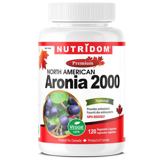 Nutridom North-American Aronia 500mg (2,000mg QCE) (120 Capsules)