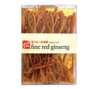 Sahm Canadian Dried Red Ginseng Baby Root 100 g (3.5 oz) - CAFORIA.CA