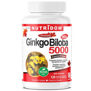 Nutridom Ginkgo Biloba 100mg (5,000mg QCE) (120 Capsules)