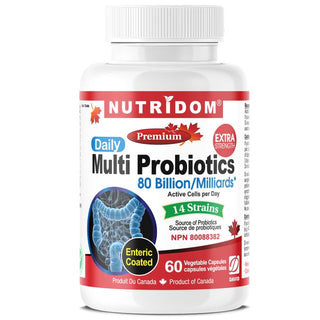 Nutridom Multi-Probiotics, 80 Billion CFU (60 Capsules)