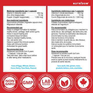 vitamin c zinc copper supplement