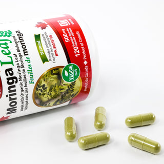Nutridom Organic Moringa Leaf 500mg (120 Capsules)
