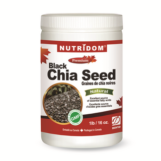 Nutridom Black Chia Seed, Organic (1 lb)