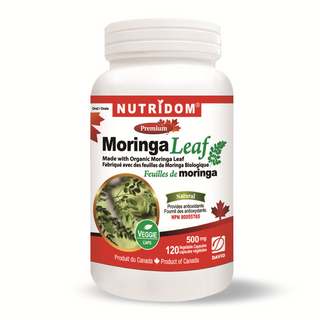 Nutridom Organic Moringa Leaf 500mg (120 Capsules)